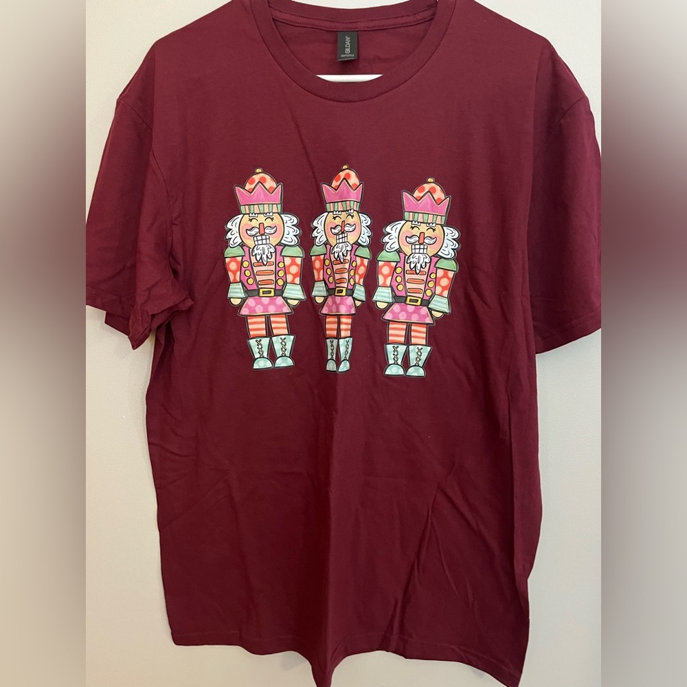 Nutcracker Heat Transfer on Gildan T-Shirt NWOT Size L